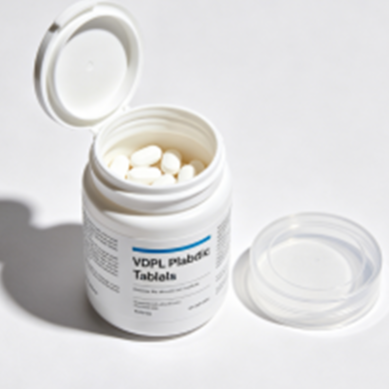 50ml 100ml Okrągła pigułka z HDPE Pusta plastikowa butelka